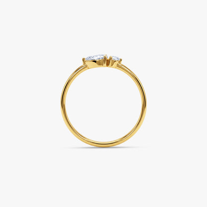 Gold Duet Eclat Lab Grown Diamond Ring (Size 12)