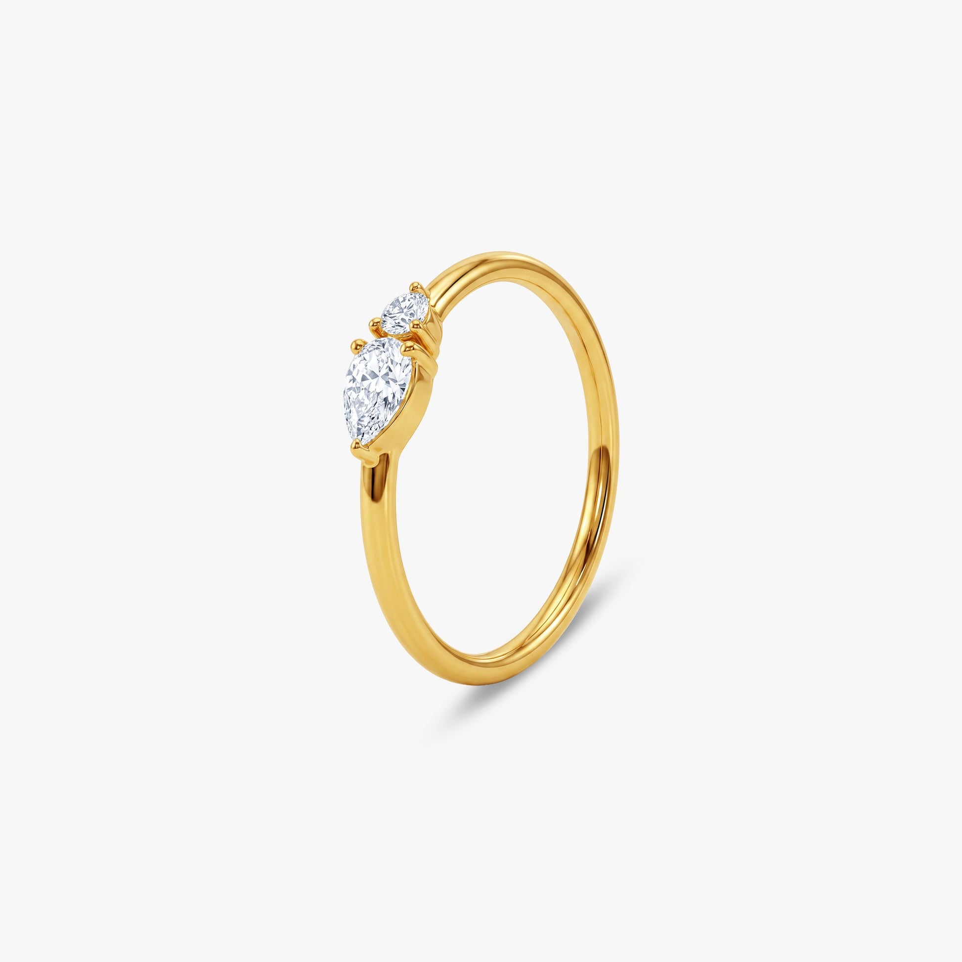 Gold Duet Eclat Lab Grown Diamond Ring (Size 12)