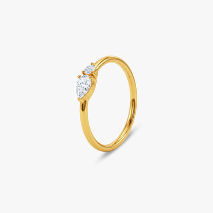 Gold Duet Eclat Lab Grown Diamond Ring (Size 12)