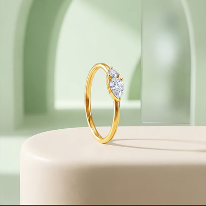 Gold Duet Eclat Lab Grown Diamond Ring (Size 12)