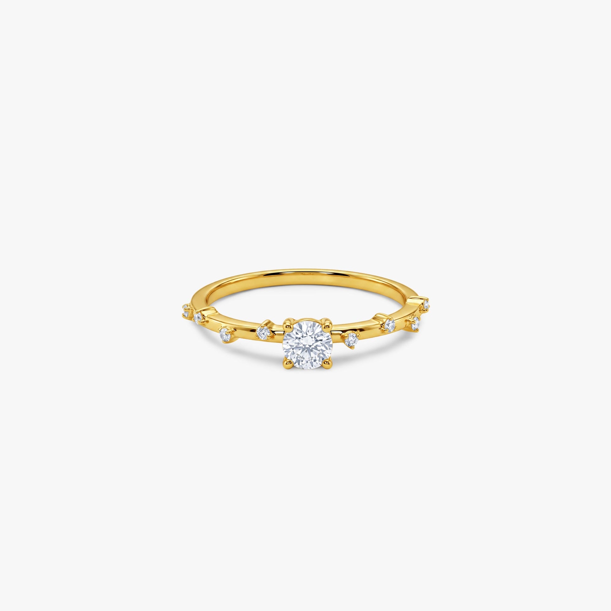 Gold Solstice Whisper Lab Grown Diamond Ring (Size 12)