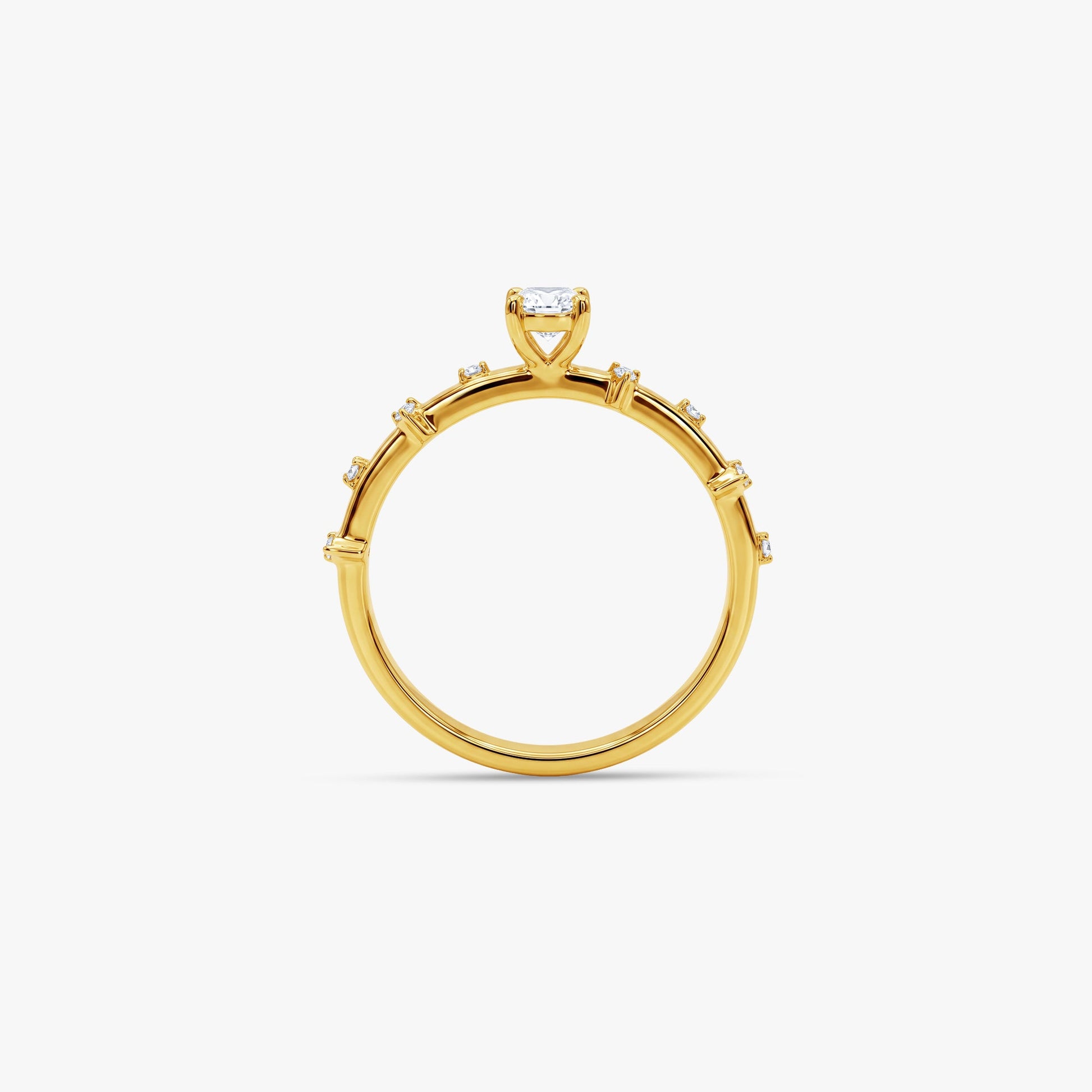 Gold Solstice Whisper Lab Grown Diamond Ring (Size 12)
