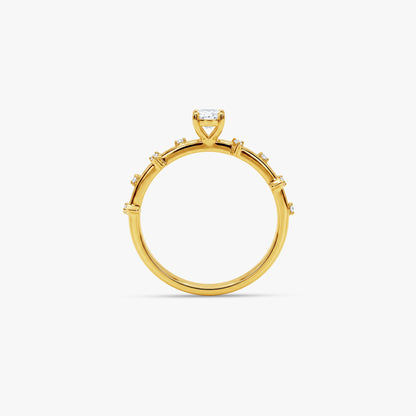 Gold Solstice Whisper Lab Grown Diamond Ring (Size 12)