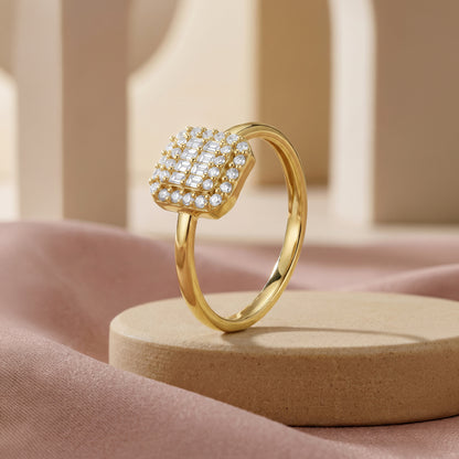 Gold Ligne Royale Lab Grown Diamond Ring (Size 12)