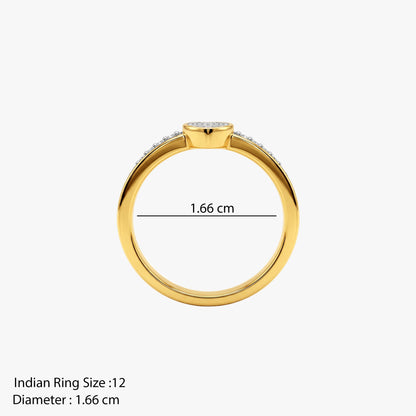 Gold Aveline Grace Lab Grown Diamond Ring (Size 12)