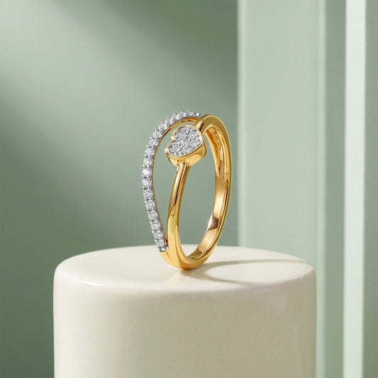Gold Aveline Grace Lab Grown Diamond Ring (Size 12)