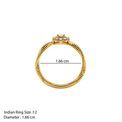 Gold Etoile Royale Lab Grown Diamond Ring (Size 12)