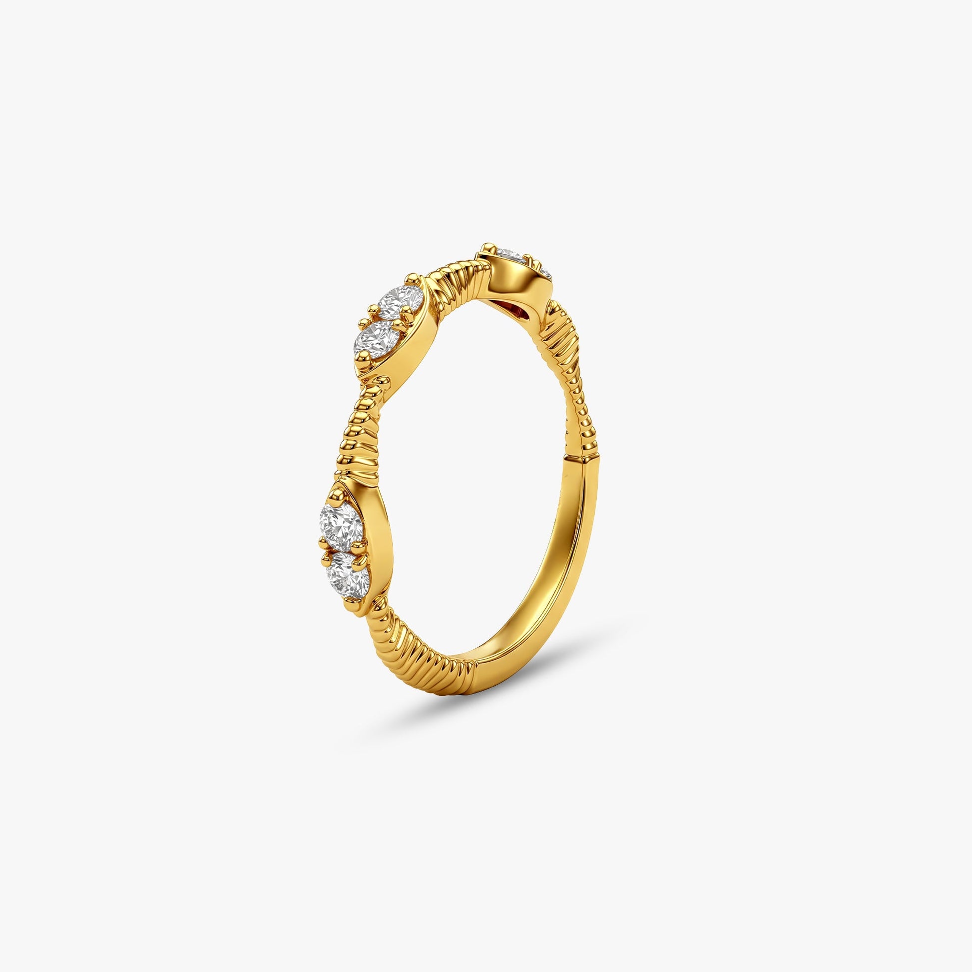 Gold Ethereal Shine Lab Grown Diamond Ring (Size 12)