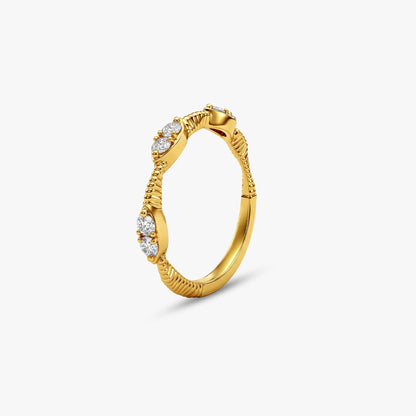 Gold Ethereal Shine Lab Grown Diamond Ring (Size 12)