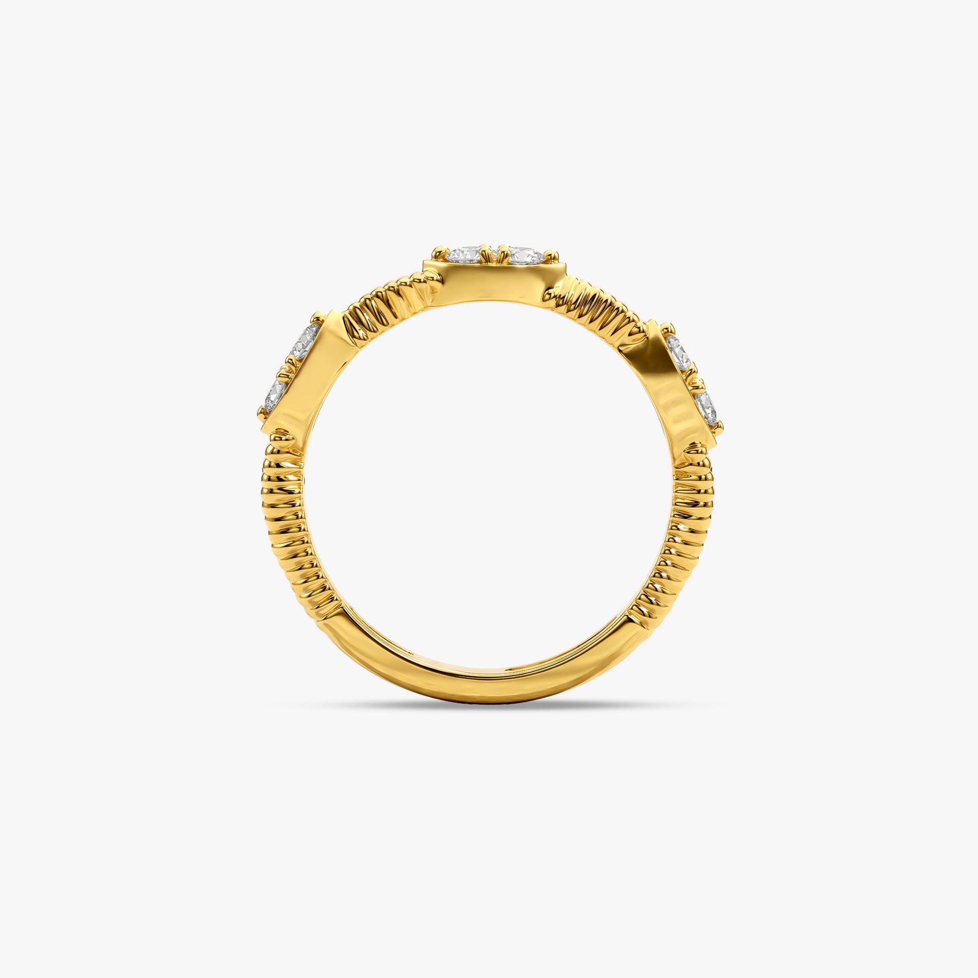 Gold Ethereal Shine Lab Grown Diamond Ring (Size 12)