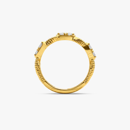 Gold Ethereal Shine Lab Grown Diamond Ring (Size 12)