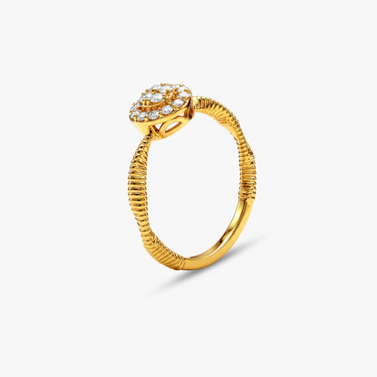 Gold Etoile Royale Lab Grown Diamond Ring (Size 12)