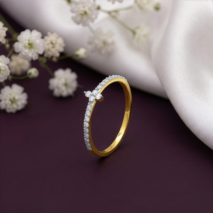 Gold Stellar Shine Lab Grown Diamond Ring (Size 12)