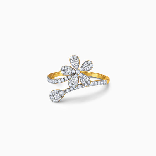 Gold Bloom Bold Lab Grown Diamond Ring (Size 12)