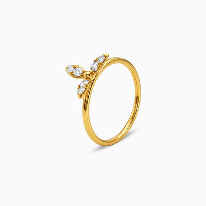 Gold Floris Glow Lab Grown Diamond Ring (Size 12)