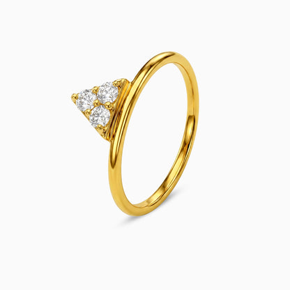 Gold Infinite Prism Lab Grown Diamond Ring (Size 12)