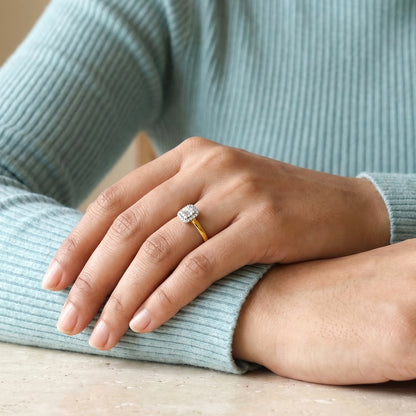 Gold Emberis Veil Lab Grown Diamond Ring (Size 12)