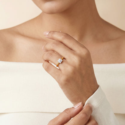 Gold Velora Arc Lab Grown Diamond Ring (Size 12)