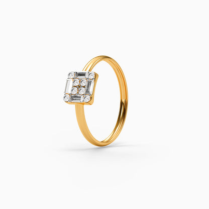 Gold Velora Arc Lab Grown Diamond Ring (Size 12)