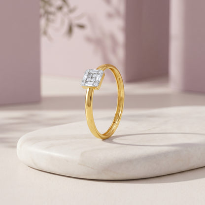 Gold Velora Arc Lab Grown Diamond Ring