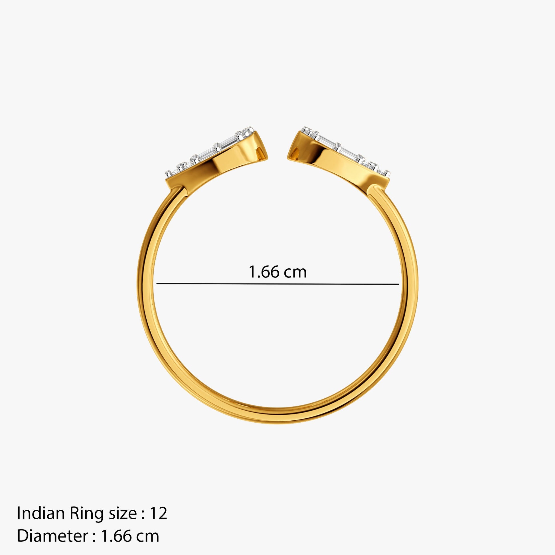 Gold Timeless Shine Lab Grown Diamond Ring (Size 12)