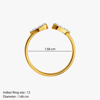 Gold Timeless Shine Lab Grown Diamond Ring (Size 12)