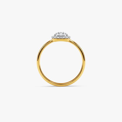 Gold Celeste Grid Lab Grown Diamond Ring (Size 12)