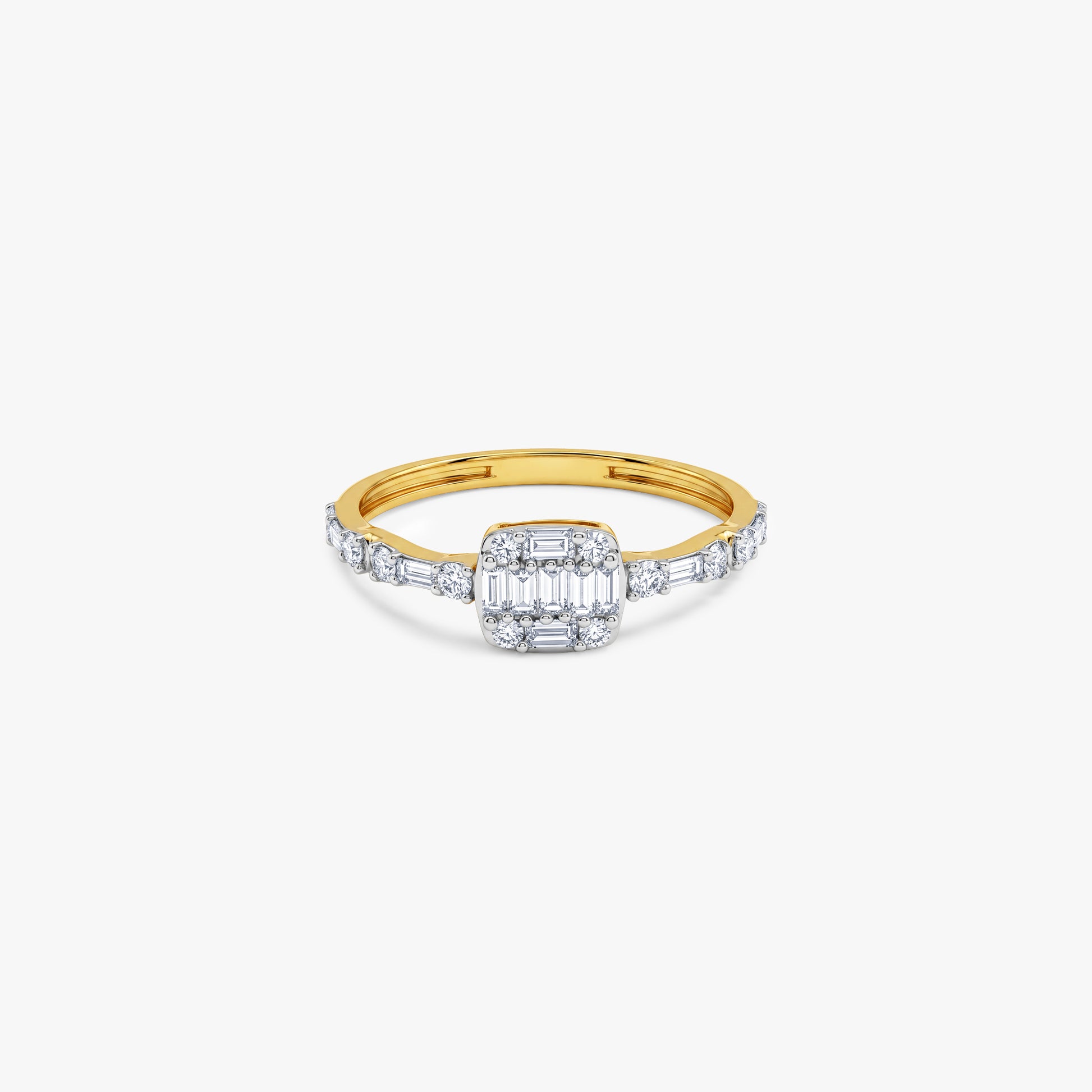 Gold Vertex Glow Lab Grown Diamond Ring (Size 12)