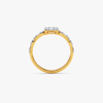 Gold Vertex Glow Lab Grown Diamond Ring (Size 12)