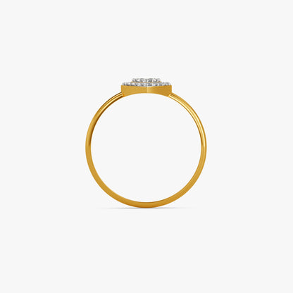 Gold Leafy Drip Lab Grown Diamond Ring (Size 12)
