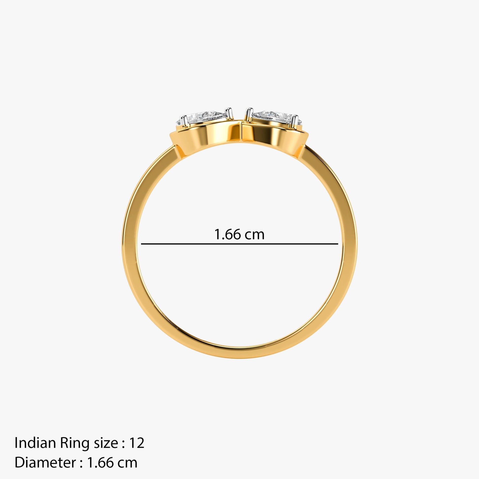 Gold Forever Glow Lab Grown Diamond Ring (Size 12)