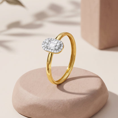 Gold Emberis Flow Lab Grown Diamond Ring