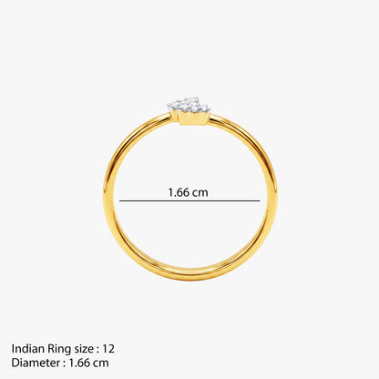 Gold Moonline Glow Lab Grown Diamond Ring (Size 12)