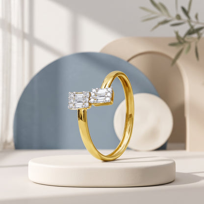 Gold Moonline Glow Lab Grown Diamond Ring (Size 12)