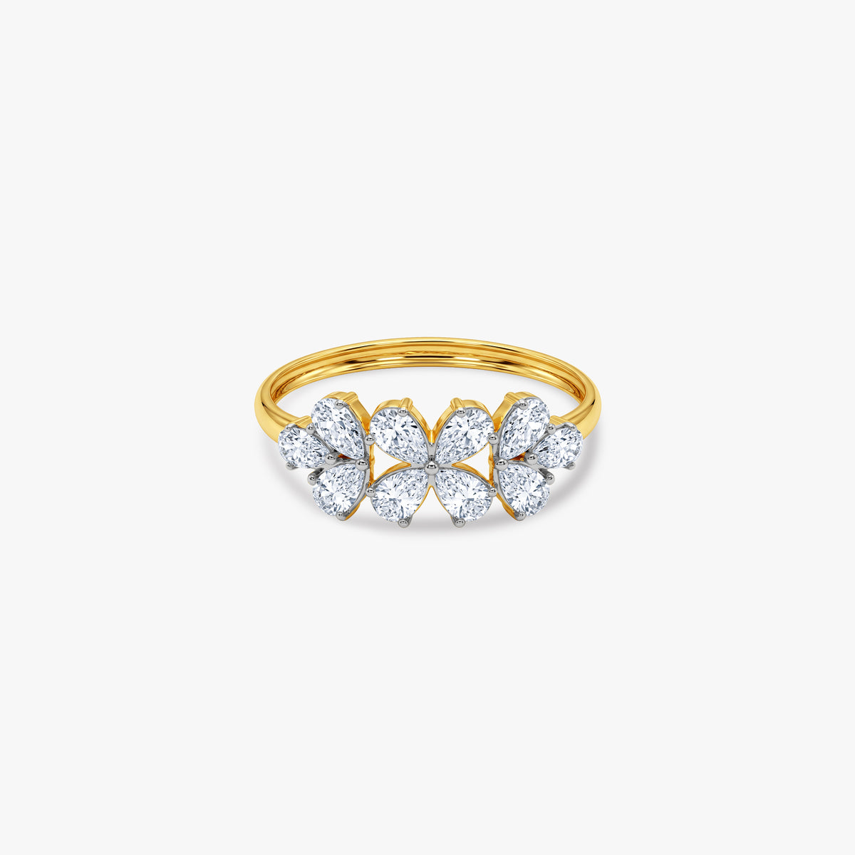 Gold Fleur Joy Lab Grown Diamond Ring (Size 12)