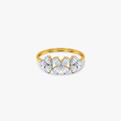 Gold Fleur Joy Lab Grown Diamond Ring (Size 12)