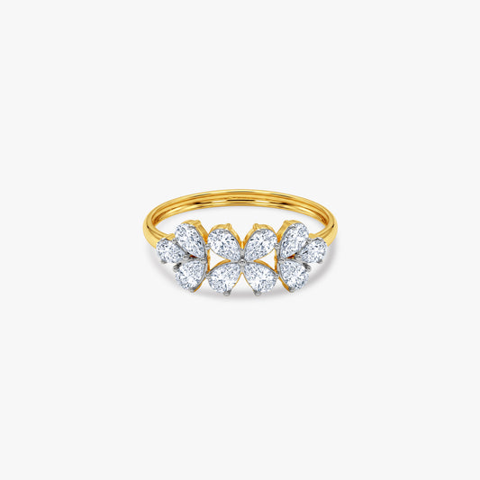 Gold Fleur Joy Lab Grown Diamond Ring (Size 12)