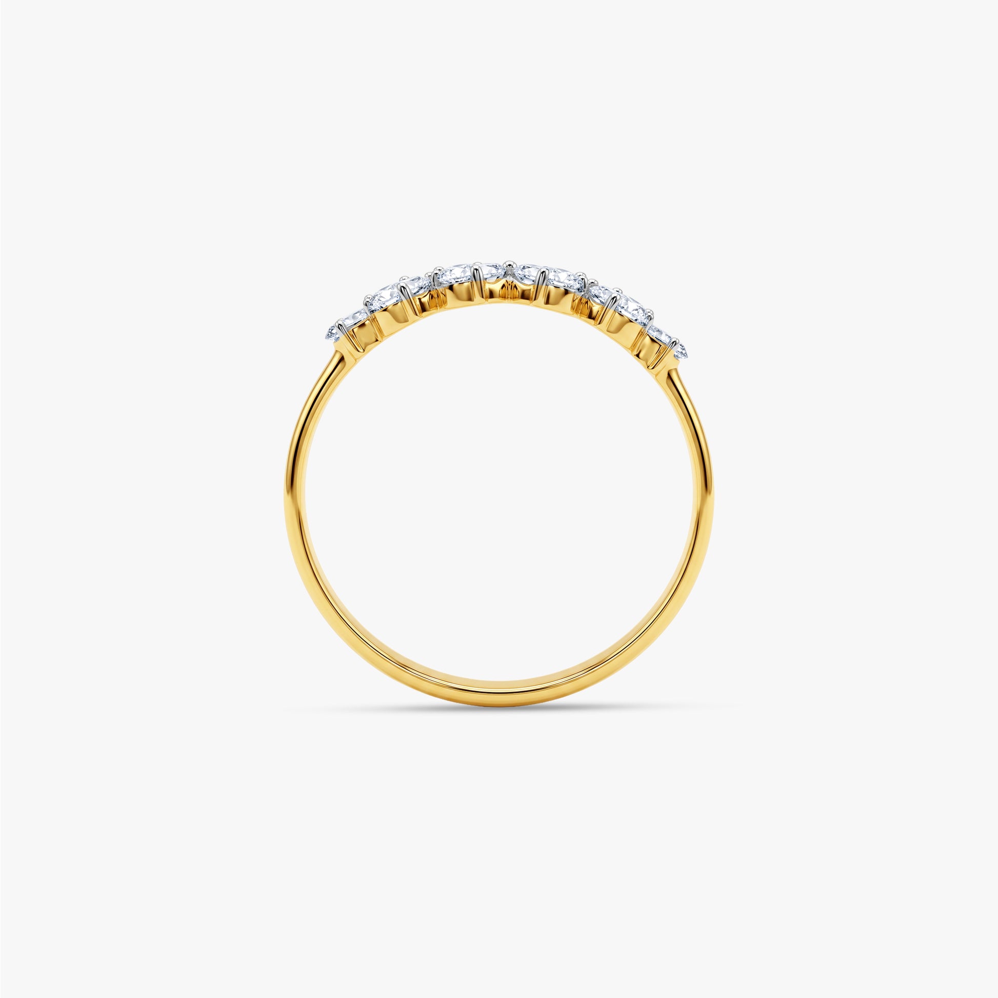 Gold Fleur Joy Lab Grown Diamond Ring (Size 12)