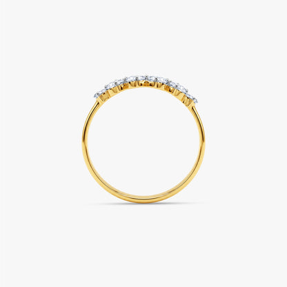 Gold Fleur Joy Lab Grown Diamond Ring (Size 12)