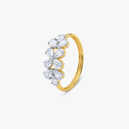 Gold Fleur Joy Lab Grown Diamond Ring (Size 12)