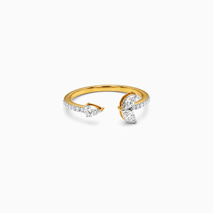 Gold Vine Whisper Lab Grown Diamond Ring (Size 12)