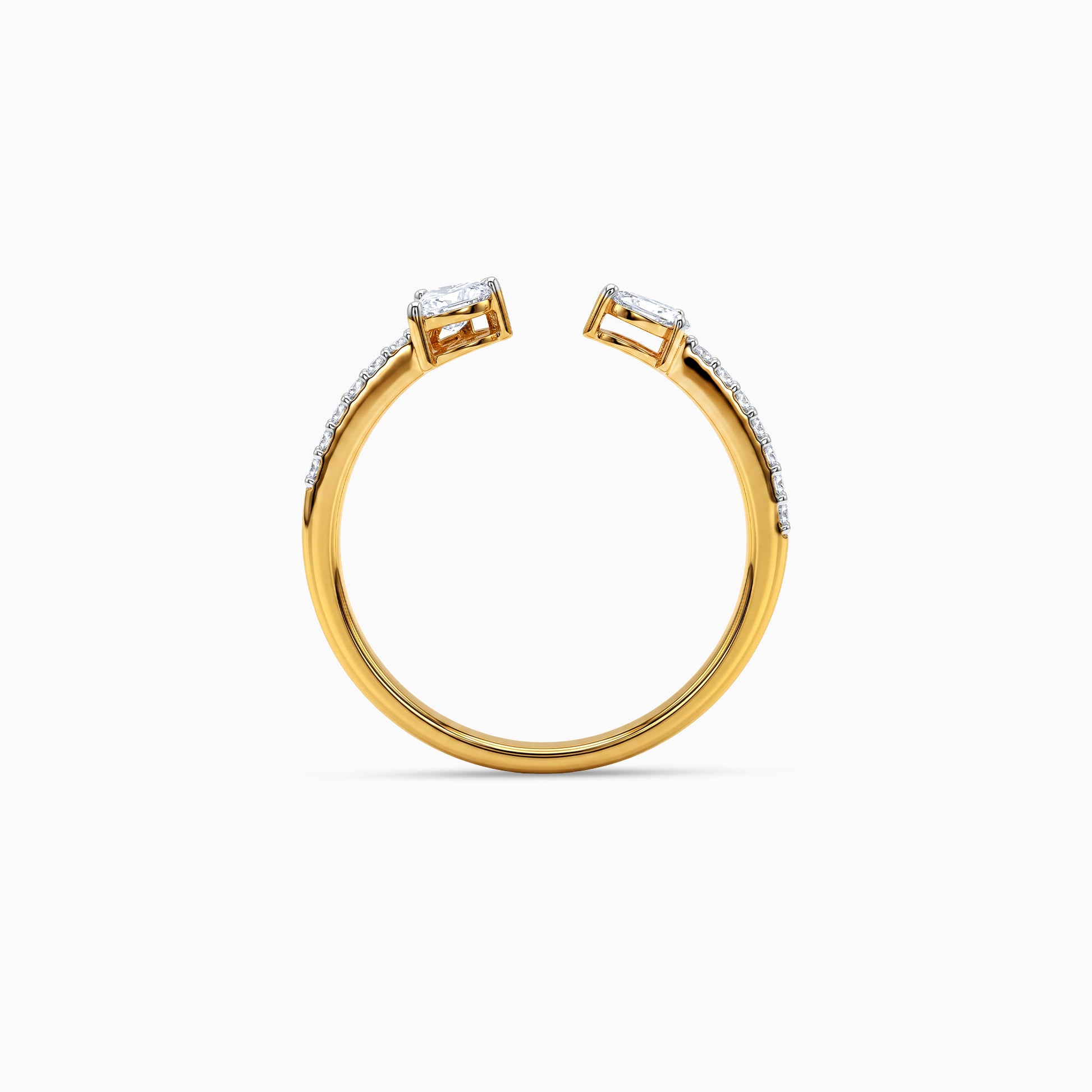 Gold Vine Whisper Lab Grown Diamond Ring (Size 12)