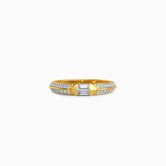 Gold Solarae Drift Lab Grown Diamond Ring (Size 12)