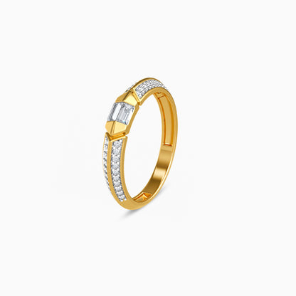Gold Solarae Drift Lab Grown Diamond Ring (Size 12)