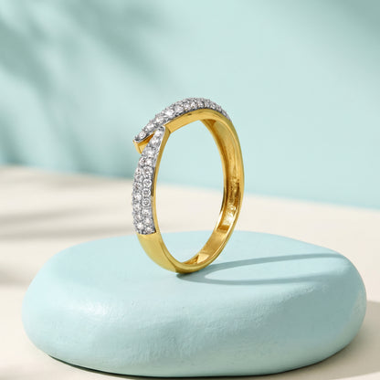Gold Lunara Glow Lab Grown Diamond Ring (Size 12)