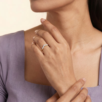 Gold Aurelia Bloom Lab Grown Diamond Ring (Size 12)