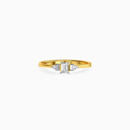 Gold Orphic Current Lab Grown Diamond Ring (Size 12)