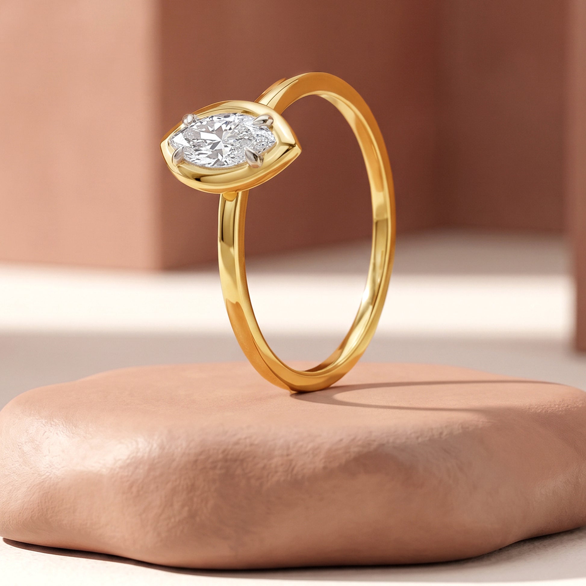 Gold Horizis Drift Lab Grown Diamond Ring