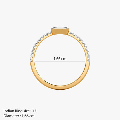 Gold Regal Icon Lab Grown Diamond Ring (Size 12)