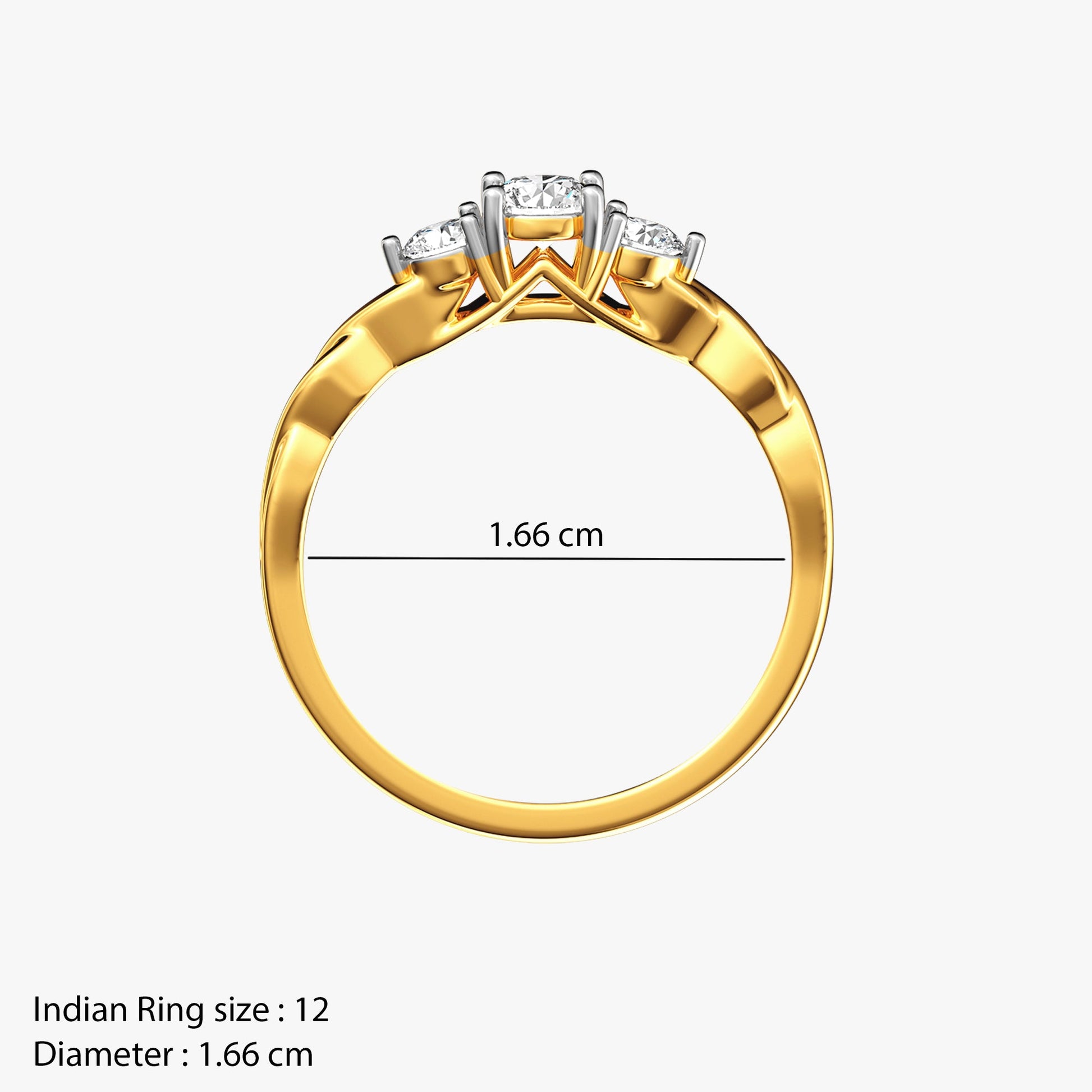 Gold Timeless Luxe Lab Grown Diamond Ring (Size 12)